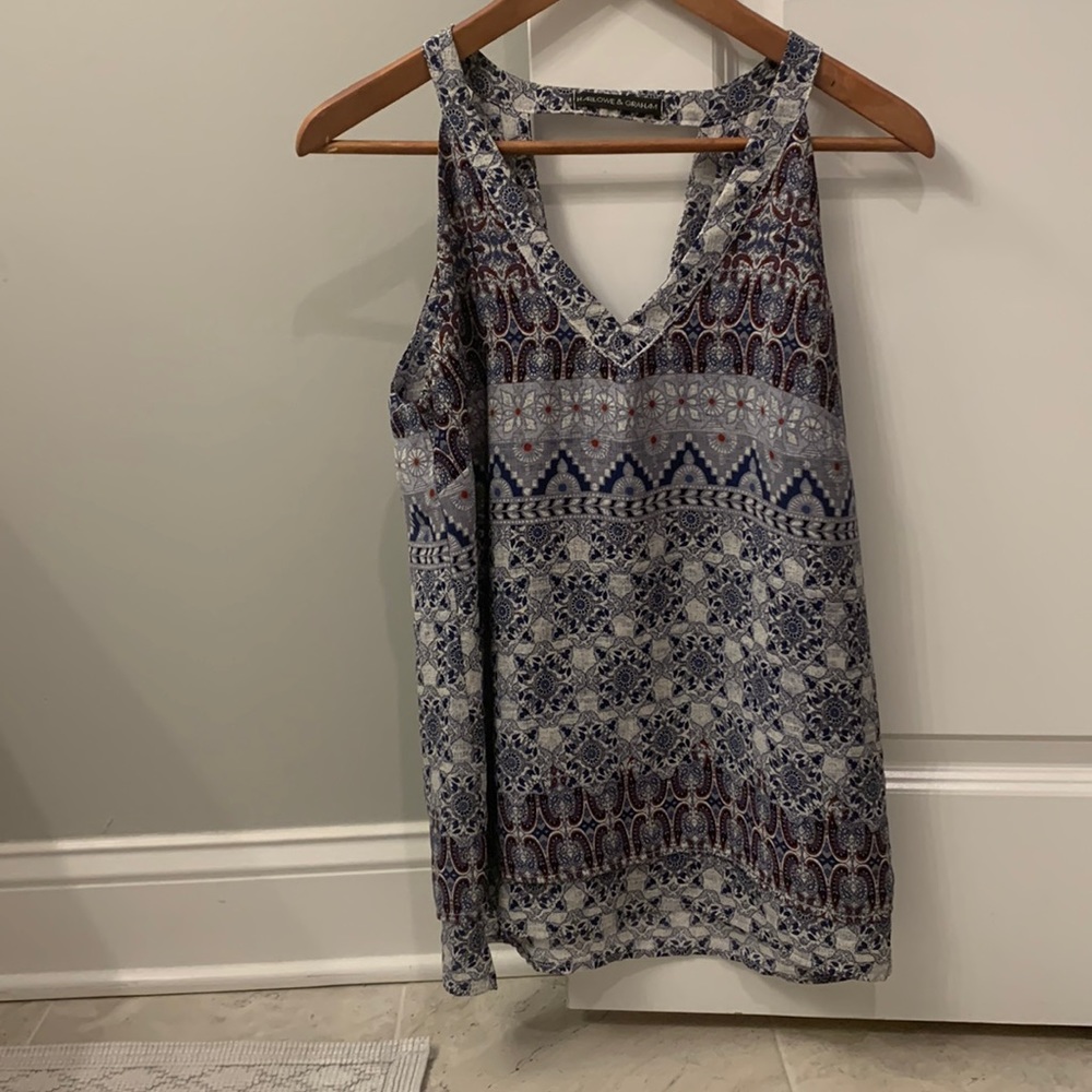 Geometric tank top. Size XS